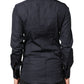 Dark Blue GOLD Cotton Long Sleeves Dress Shirt