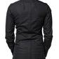 Black Love Embroidery GOLD Formal Dress Shirt