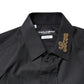 Black Love Embroidery GOLD Formal Dress Shirt