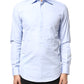 Light Blue Cotton Long Sleeves Dress Shirt