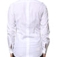 White Cotton Peacock Feather GOLD Formal Shirt