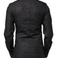 Black GOLD Cross Embellished Men Dress Shirt