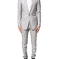Light Gray Wool GOLD 2 Piece Formal Suit