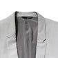 Light Gray Wool GOLD 2 Piece Formal Suit
