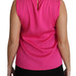 Pink Family Silk Tank  Mama Blouse Top Shirt