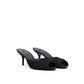 Black Cotton Mules