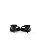 Black Cotton Mules
