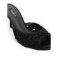 Black Cotton Mules