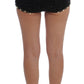 Elegant High Waist Sequined Silk Shorts