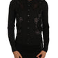 Chic Floral Lace Cashmere Blend Cardigan