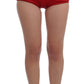 Elegant Silk High Waist Embroidered Shorts