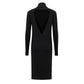 Black Wool Long Dress