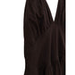 Brown Cotton Long Dress