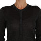 Elegant Black Lightweight Cardigan