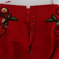 Enchanted Sicilian Rose Embroidered Mini Shorts
