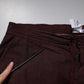 Maroon Cotton Cargo Jogger Sweatpants Pants