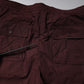 Maroon Cotton Cargo Jogger Sweatpants Pants