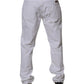 White Cotton Straight Men Denim Jeans