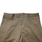 Dark Khaki Cotton Tapered Pants