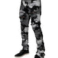 Multicolor Camouflage Tattered Skinny Denim Jeans