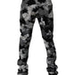 Multicolor Camouflage Tattered Skinny Denim Jeans