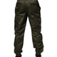 Dark Green Nylon Cargo Pants