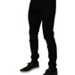 Black Cotton Stretch Skinny Men Denim Jeans