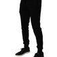 Black Cotton Jogger Sweatpants Pants