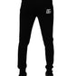 Black Cotton Jogger Sweatpants Pants