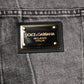 Two Tone Gray Cotton Denim Jeans
