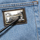 Blue Cotton Skinny Men Denim Mid Waist Jeans