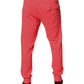 Neon Red Cotton Jogger Men Sweatpants Pants