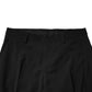 Black Polyester Tapered Formal Men Dress Pants