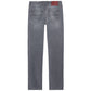 Gray Cotton Men Jeans