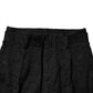 Black Brocade Polyester Skinny Dress Pants