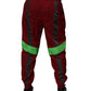 Maroon Nylon Men Jogger Sweatpants Pants