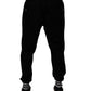 Black Cotton Men Jogger Sweatpants Pants