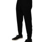 Black Cotton Blend Men Jogger Sweatpants Pants
