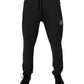 Dark Gray Logo Cotton Jogger Sweatpants Pants
