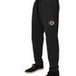 Dark Gray Logo Cotton Jogger Sweatpants Pants