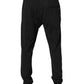 Dark Gray Logo Cotton Jogger Sweatpants Pants