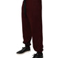 Bordeaux Cotton Jogger Men Sweatpants Pants