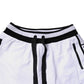 Black White Cotton Layered Sweatpants Pants