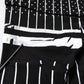 Black Polka Dot Stripes Cargo Jogger Sweatpants Pants