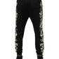 Black Floral King Men Jogger Sweatpants Pants