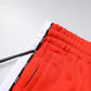 Red White Mid Waist Men Jogger Sweatpants Pants