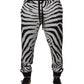 Black White Zebra Men Jogger Sweatpants Pants