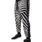 Black White Zebra Men Jogger Sweatpants Pants