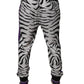 Black White Zebra Men Jogger Sweatpants Pants