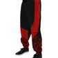 Black Red Leopard Jogger Sweatpants Pants